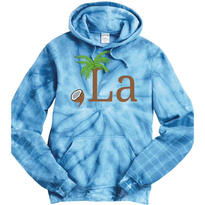 Coconut Comma La Kamala Harris 2024 President Tie Dye Hoodie