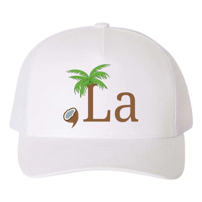 Coconut Comma La Kamala Harris 2024 President Yupoong Adult 5-Panel Trucker Hat