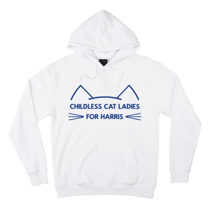 Childless Cat Ladies Vote Kamala Harris President 2024 Hoodie