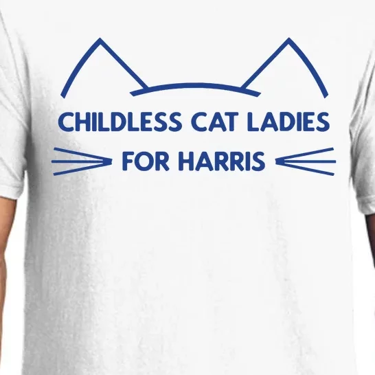 Childless Cat Ladies Vote Kamala Harris President 2024 Pajama Set