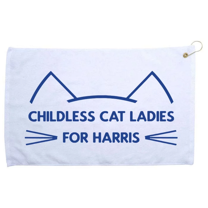 Childless Cat Ladies Vote Kamala Harris President 2024 Grommeted Golf Towel