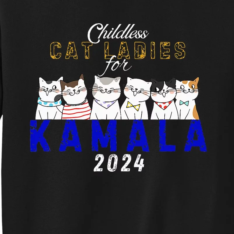 Childless Cat Ladies Vote For Kamala Harris 2024 Election Sweatshirt