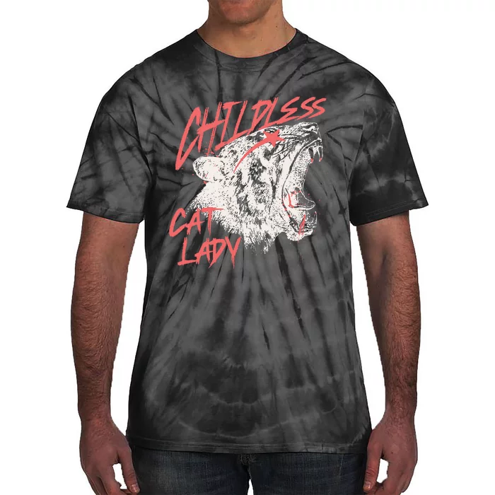 Childless Cat Lady Tie-Dye T-Shirt