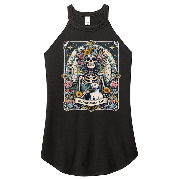 Childless Cat Lady Tarot Card Women’s Perfect Tri Rocker Tank