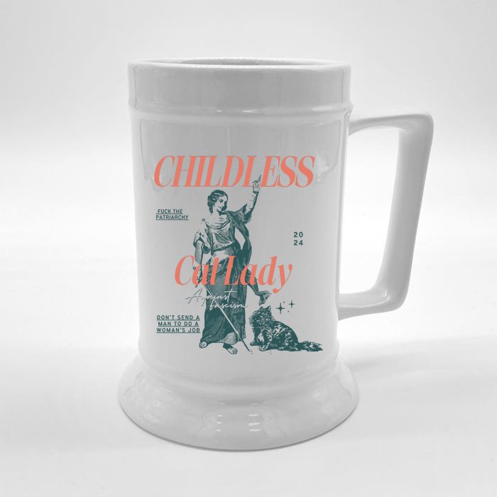 Childless Cat Lady Front & Back Beer Stein