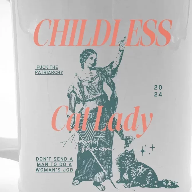 Childless Cat Lady Front & Back Beer Stein