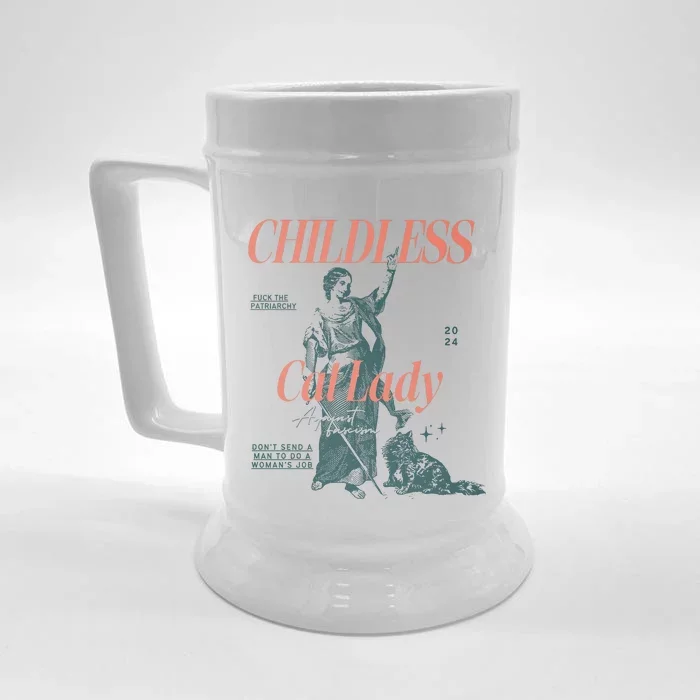 Childless Cat Lady Front & Back Beer Stein