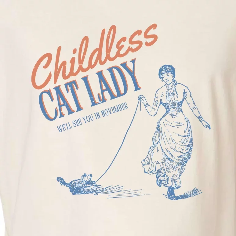 Childless Cat Lady Garment-Dyed Women's Muscle Tee