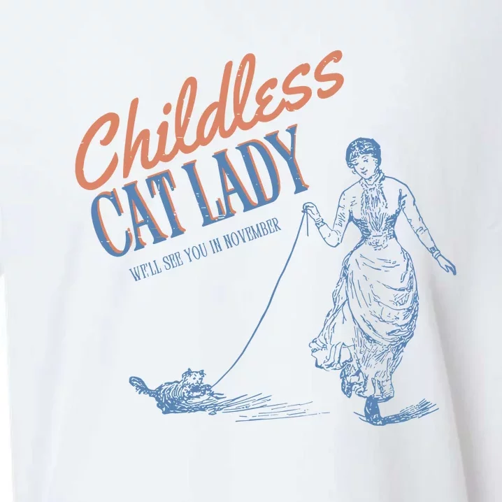 Childless Cat Lady Sueded Cloud Jersey T-Shirt