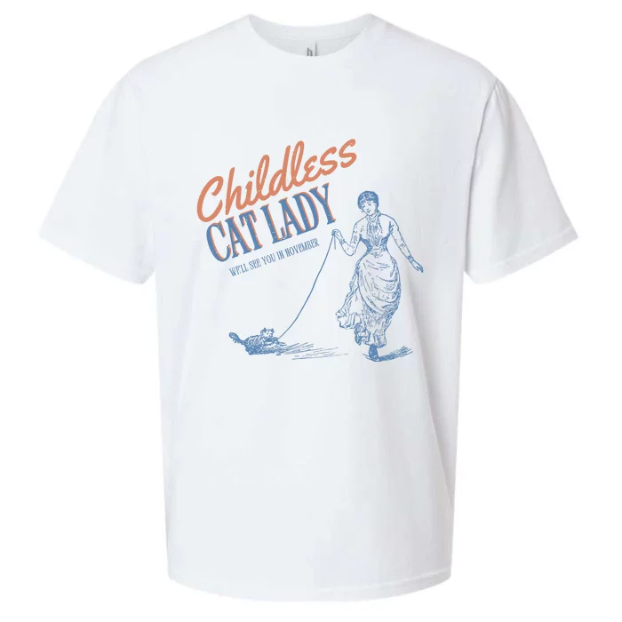 Childless Cat Lady Sueded Cloud Jersey T-Shirt