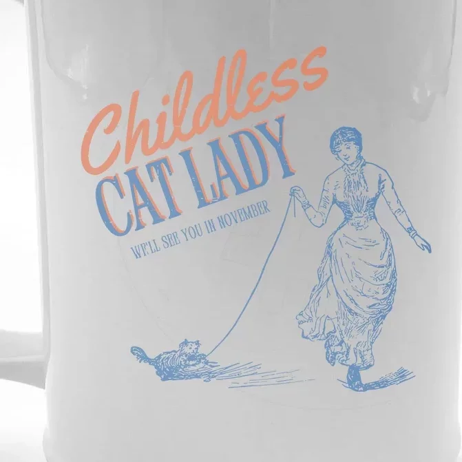 Childless Cat Lady Front & Back Beer Stein