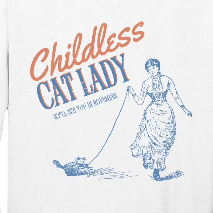 Childless Cat Lady Tall Long Sleeve T-Shirt