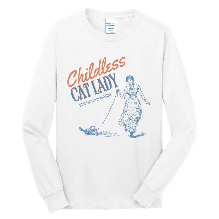 Childless Cat Lady Tall Long Sleeve T-Shirt