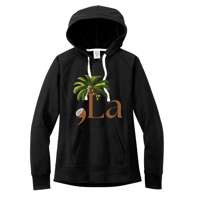 Coconut Comma + La 2024 Women's Fleece Hoodie