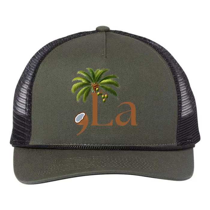 Coconut Comma + La 2024 Retro Rope Trucker Hat Cap