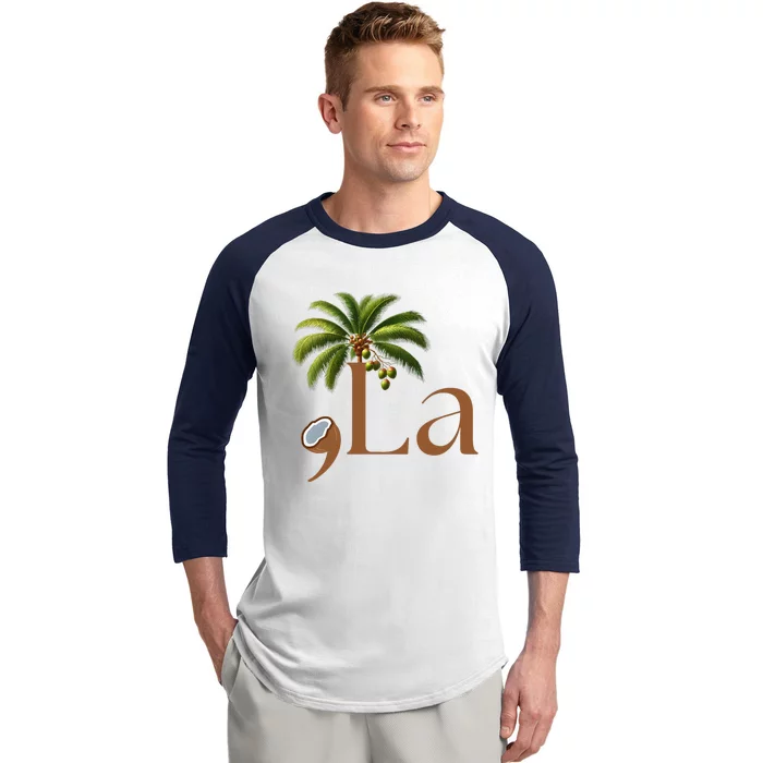 Coconut Comma + La 2024 Baseball Sleeve Shirt