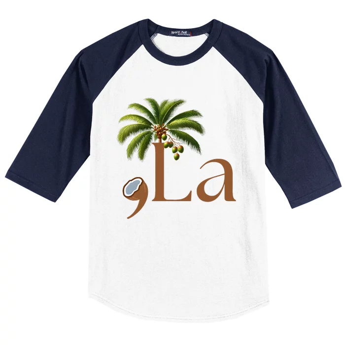 Coconut Comma + La 2024 Baseball Sleeve Shirt