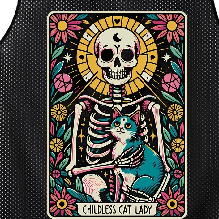 Childless Cat Lady Mesh Reversible Basketball Jersey Tank