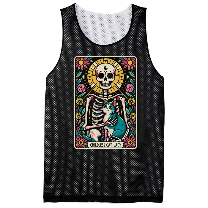 Childless Cat Lady Mesh Reversible Basketball Jersey Tank