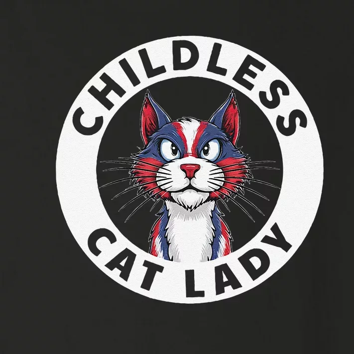 Childless Cat Lady Election Vote 2024 Patriotic Gift Toddler Long Sleeve Shirt