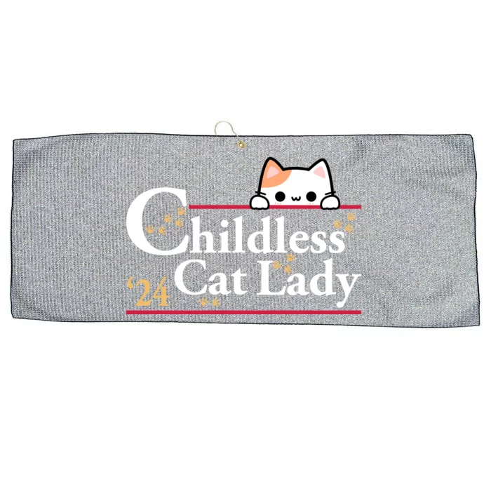 Childless Cat Lady 2024 Large Microfiber Waffle Golf Towel