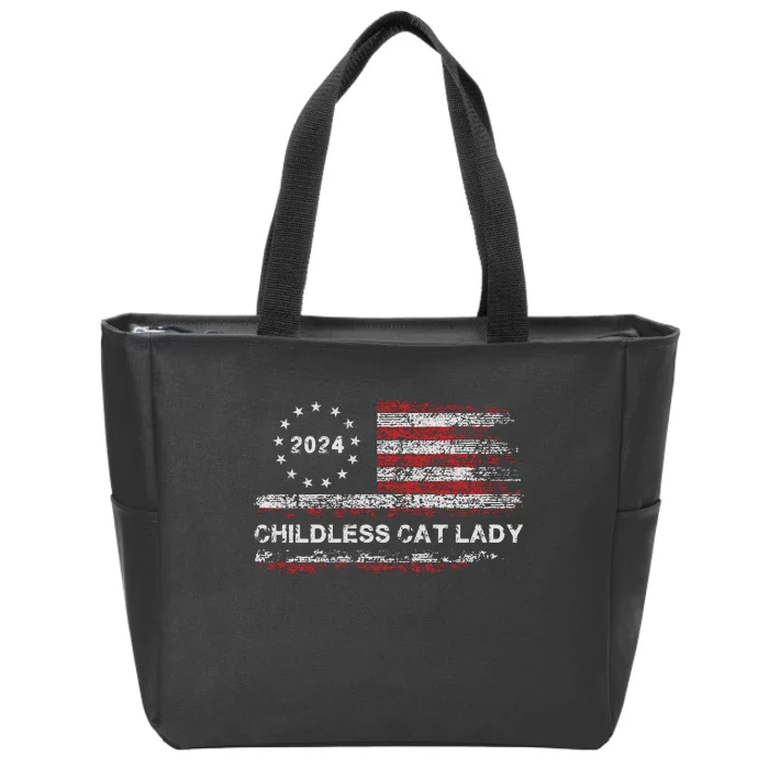 Childless Cat Lady 2024 Zip Tote Bag