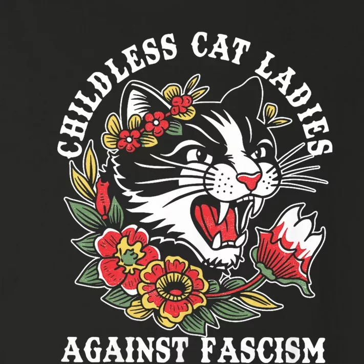 Childless Cat Ladies Against Fascism Vintage Toddler Long Sleeve Shirt