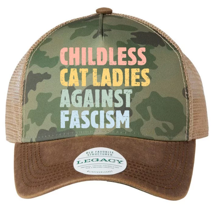 Childless Cat Ladies Against Fascism Kamala Harris Legacy Tie Dye Trucker Hat