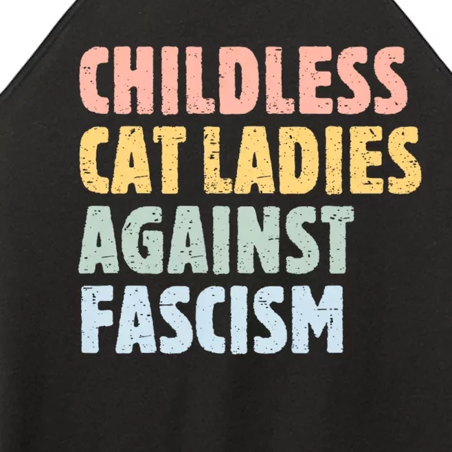 Childless Cat Ladies Against Fascism Kamala Harris Women’s Perfect Tri Rocker Tank