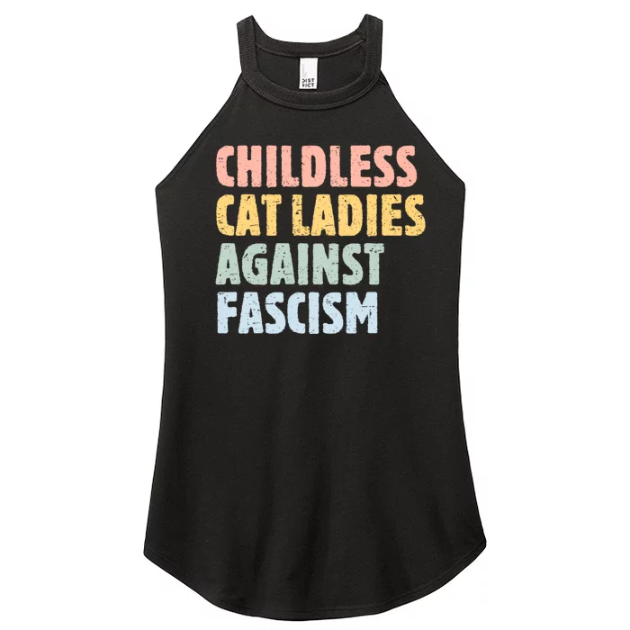 Childless Cat Ladies Against Fascism Kamala Harris Women’s Perfect Tri Rocker Tank