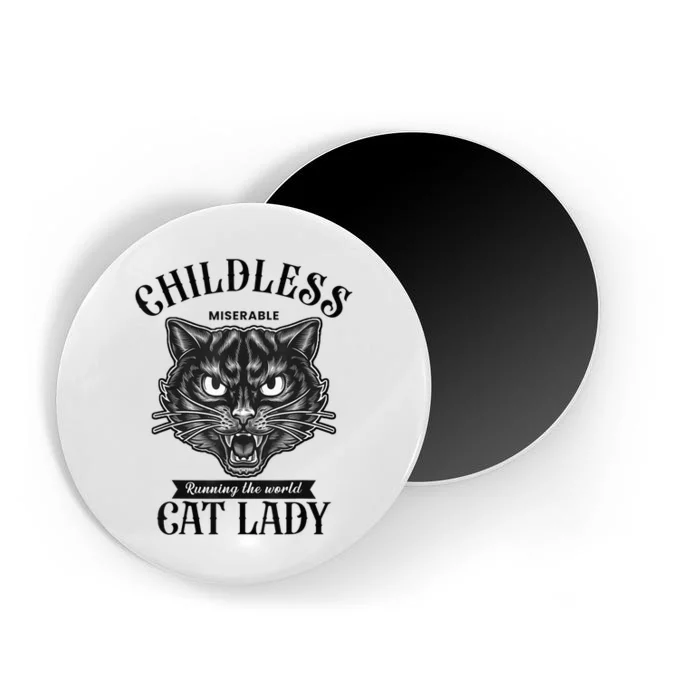 Childless Cat Lady Miserable Childless Cat Lady Kamala 2024 Magnet