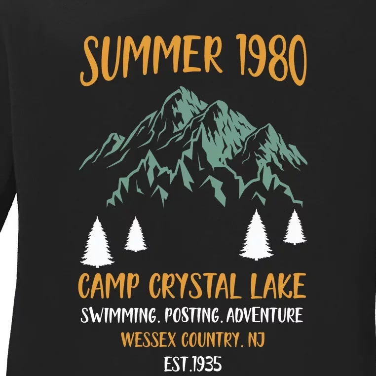 Camp Crystal Lake Ladies Long Sleeve Shirt