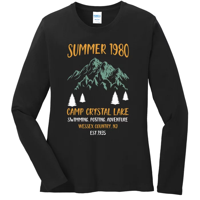 Camp Crystal Lake Ladies Long Sleeve Shirt