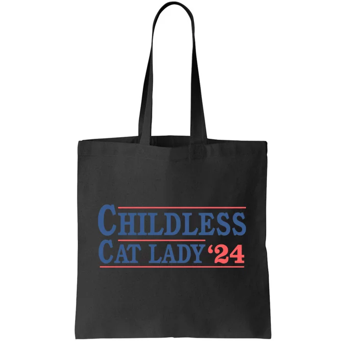 Childless Cat Lady Voting Election 2024 Usa Tote Bag