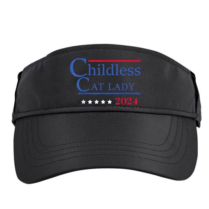 Childless Cat Lady 2024 Ladies Is Voting Kamala Adult Drive Performance Visor