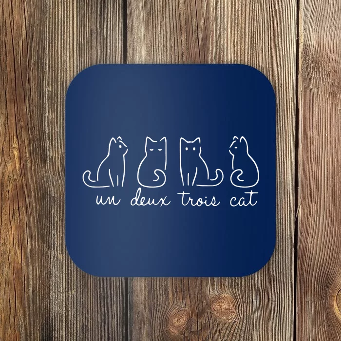 Cute Cat Lover Un Deux Trois Un Deux Trois Cat Coaster