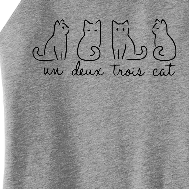 Cute Cat Lover Un Deux Trois Un Deux Trois Cat Women’s Perfect Tri Rocker Tank