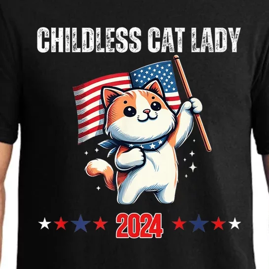 Childless Cat Lady Childless Cat Lady Kamala 2024 Pajama Set