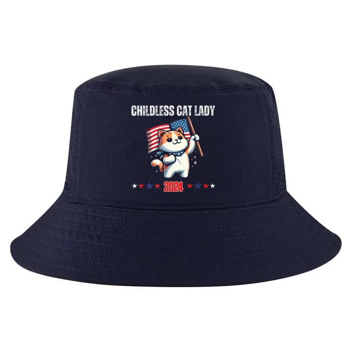 Childless Cat Lady Childless Cat Lady Kamala 2024 Cool Comfort Performance Bucket Hat