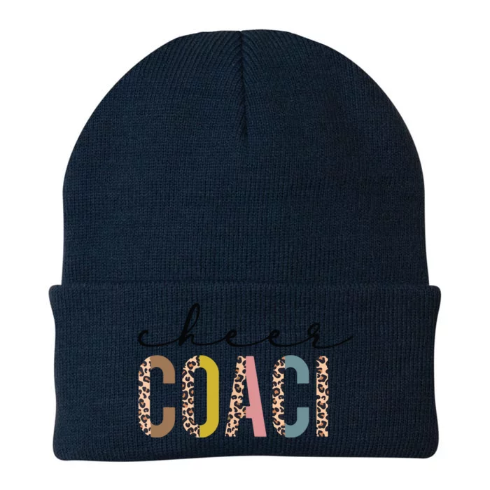 Cheer Coach Leopard Cheerleading Props Cute Cheer For Coach Knit Cap Winter Beanie