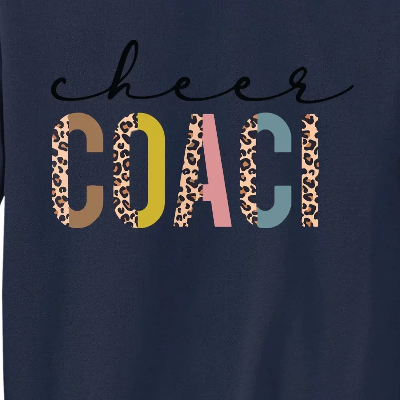 Cheer Coach Leopard Cheerleading Props Cute Cheer For Coach Tall Sweatshirt