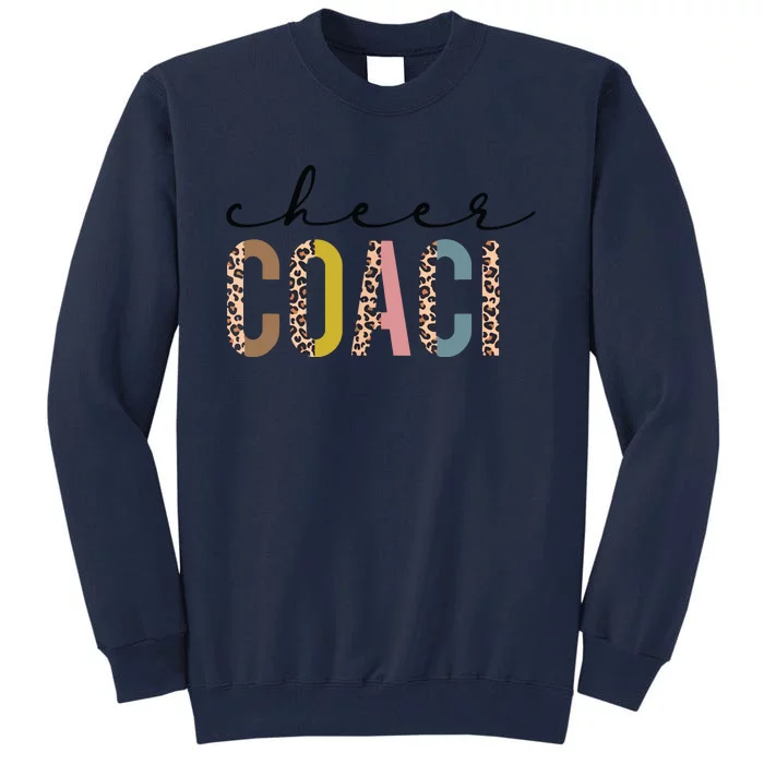 Cheer Coach Leopard Cheerleading Props Cute Cheer For Coach Tall Sweatshirt