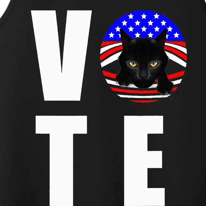 Childless Cat Ladies Vote Retro Performance Tank