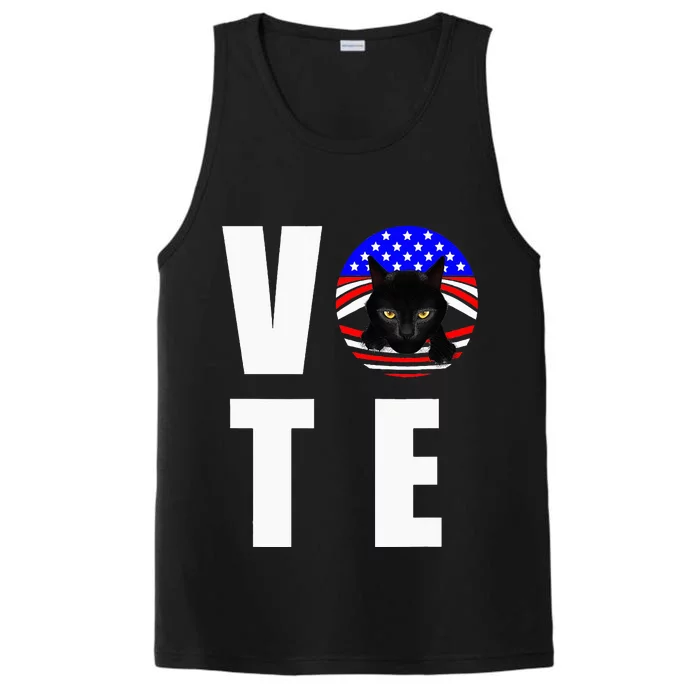 Childless Cat Ladies Vote Retro Performance Tank