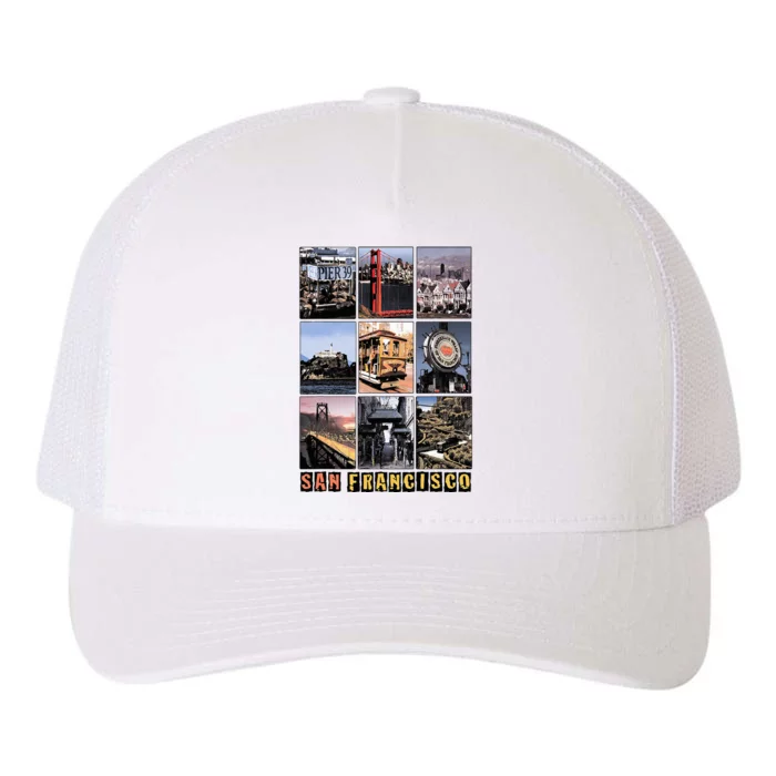 California Cali Life Los Angeles San Francisco Yupoong Adult 5-Panel Trucker Hat