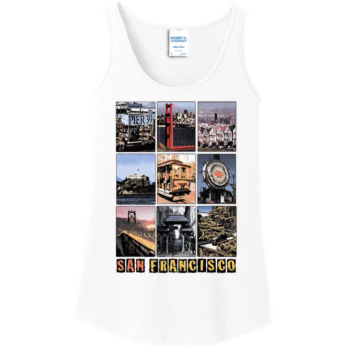 California Cali Life Los Angeles San Francisco Ladies Essential Tank