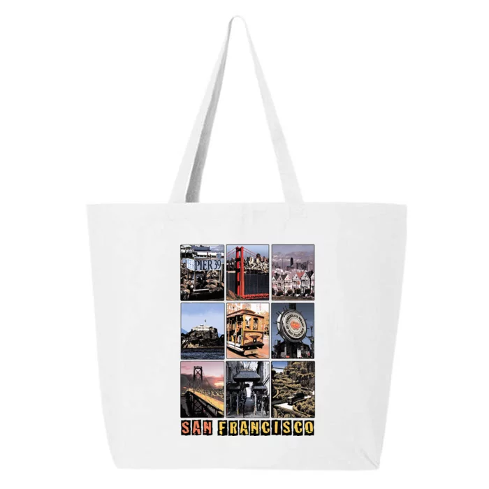 California Cali Life Los Angeles San Francisco 25L Jumbo Tote