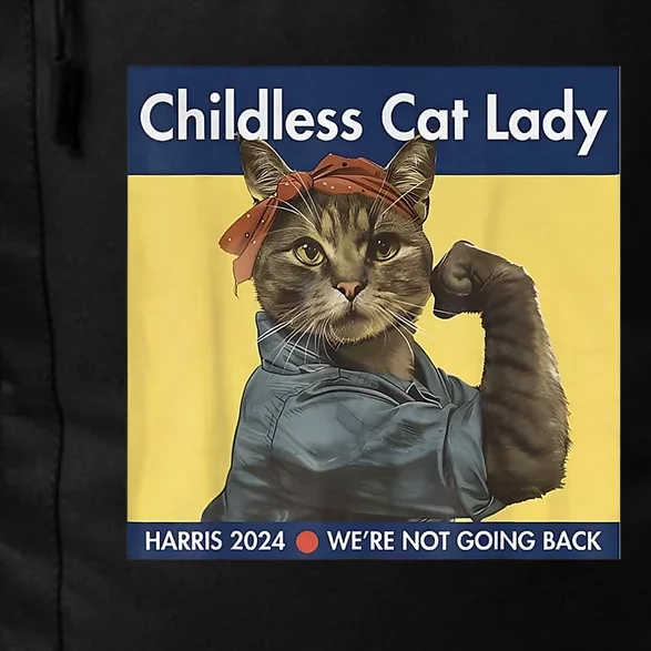 Childless Cat Lady Rosie The Riveter Ladies Voting Kamala Daily Commute Backpack