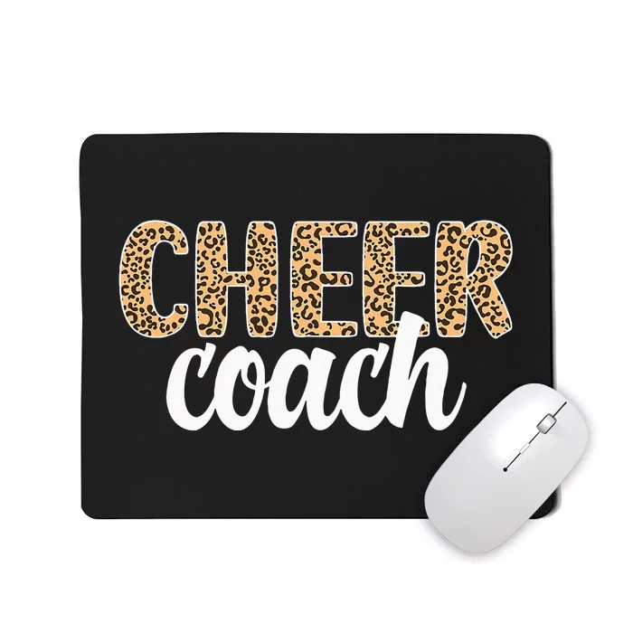 Cheer Coach Leopard Cheerleading Coach Mousepad