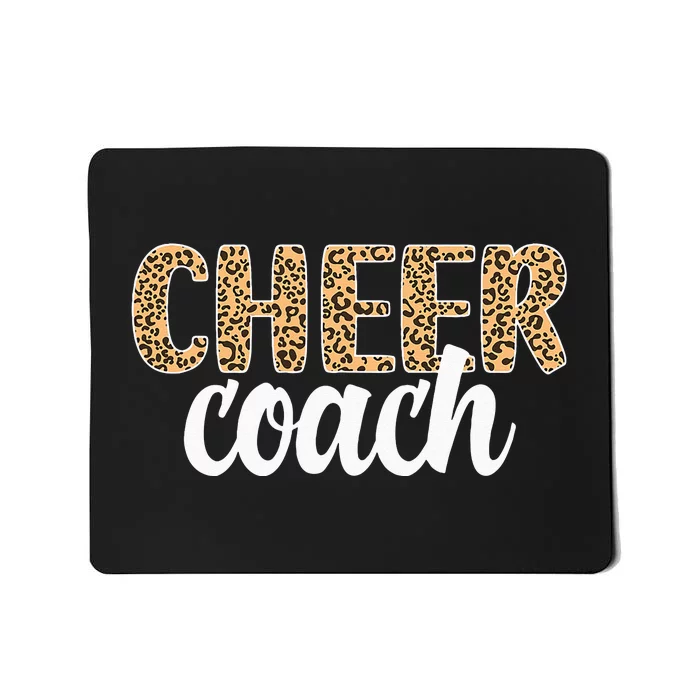 Cheer Coach Leopard Cheerleading Coach Mousepad